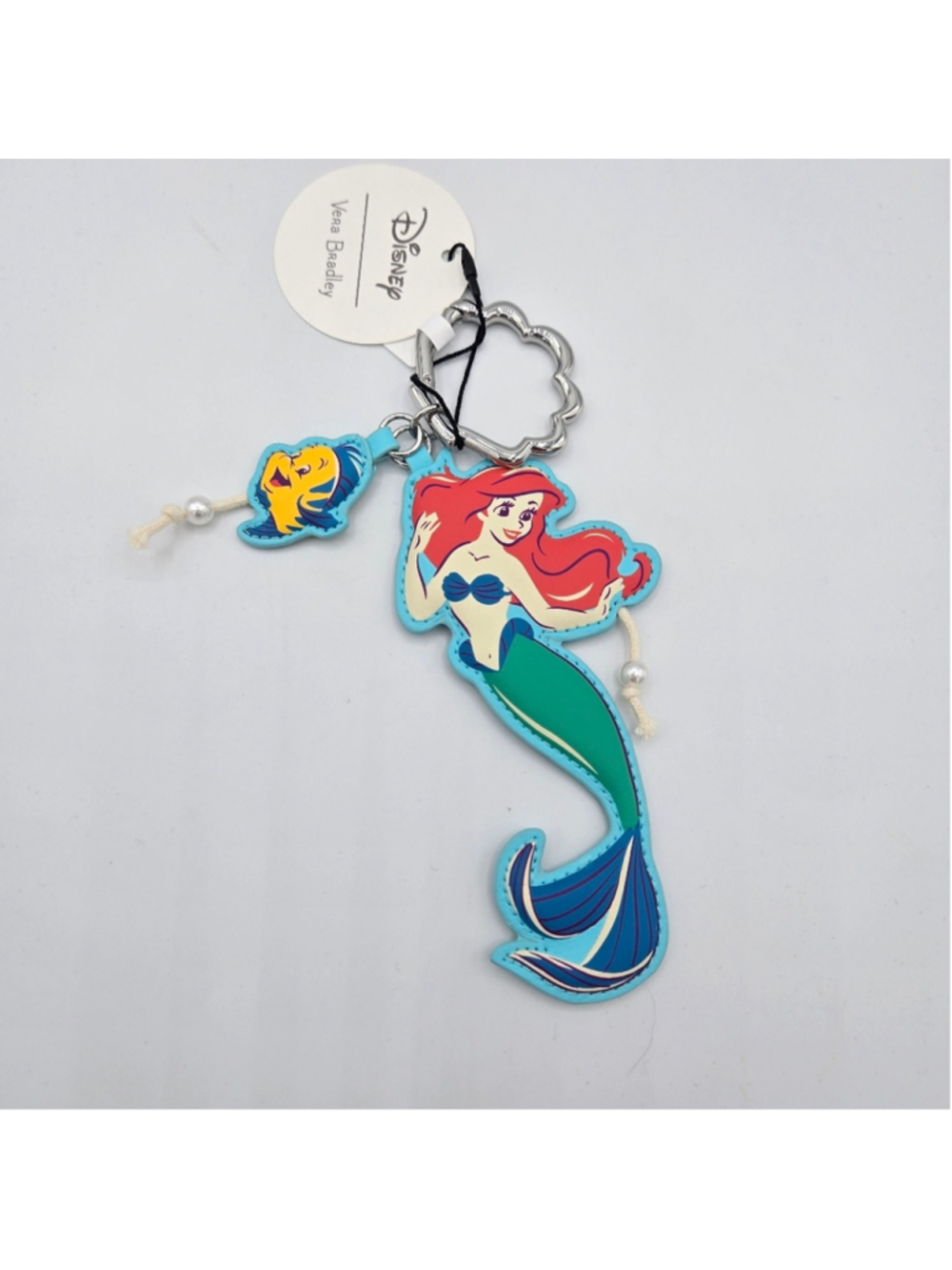 Vera Bradley Disney Ariel Bag Charm Shell Clip Little Mermaid NWT